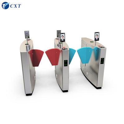 Customs Flap Barrier Gate Brushless Motor Fully Automatic Ticket Inspection IC Card 360H