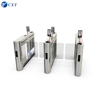 Waist Height Metal Swing Barrier Gate 304 Innovative Anti Collision 221