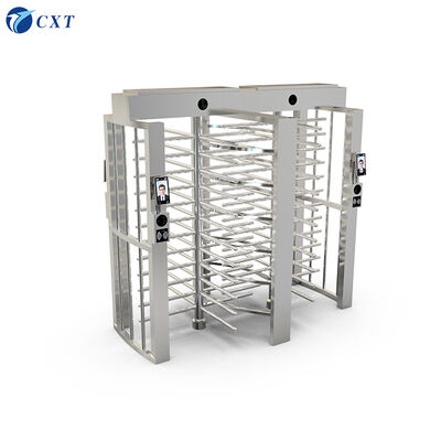 Full Height Turnstile With 1.2 Or 1.5mm Thickness Housing 90 Degree Rotors And 4 Arm Sections 650mm Pass Width For Secure Entry Points