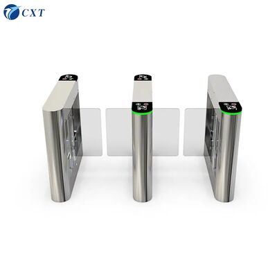 Bariera obrotowa akrylowa z silnikiem bezszczotkowym, zabezpieczeniem przed kolizją i kolorowymi światłami do kontroli dostępu w pomieszczeniach