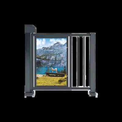 Intelligent Fully automated responsive advertising door with Face Recognition Bi-directional Pass and DC Brushless Motor for Pedestrian Channel Access Control