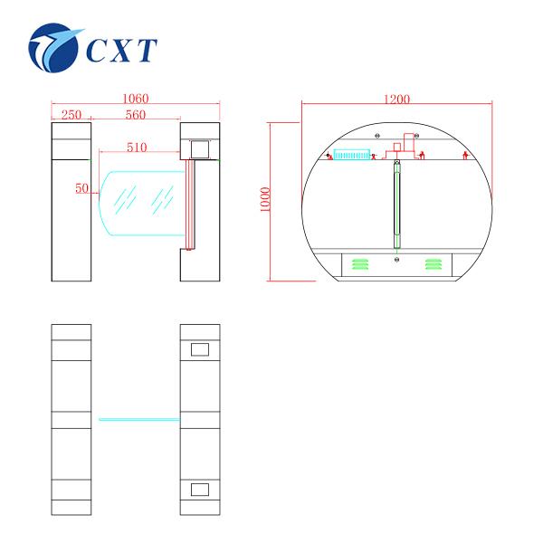 El motor sin escobillas estándar de puerta corredera giratorio de cintura giratorio de altura 1