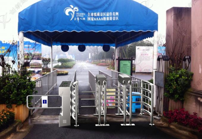 Supermarket Waist Height Turnstile Automatic 304 Stainless Steel 2