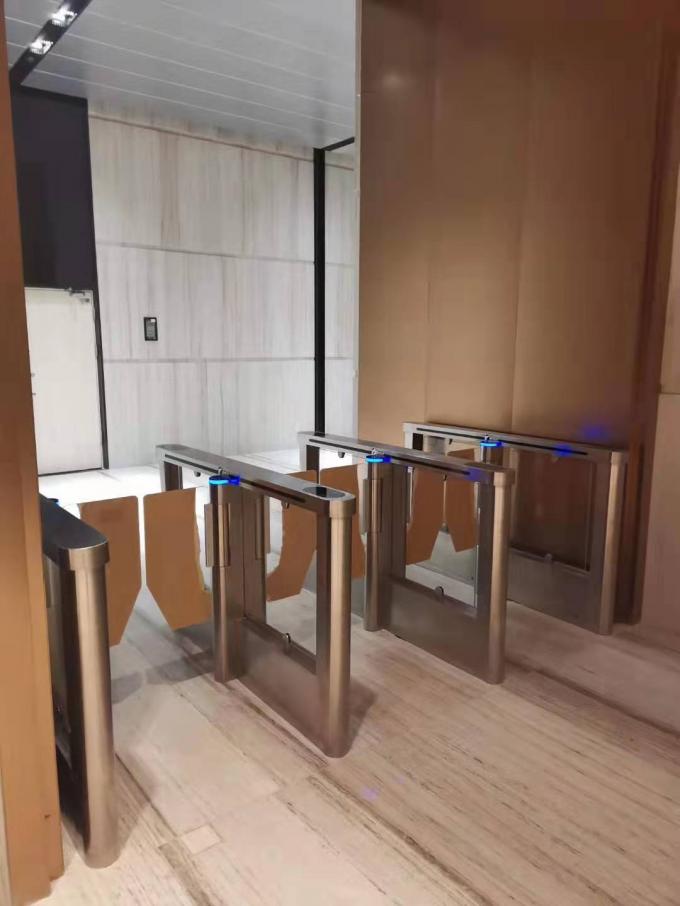 Tourniquets en acier inoxydable intelligents pour hôtels, portillon de tourniquet en verre 114b 2