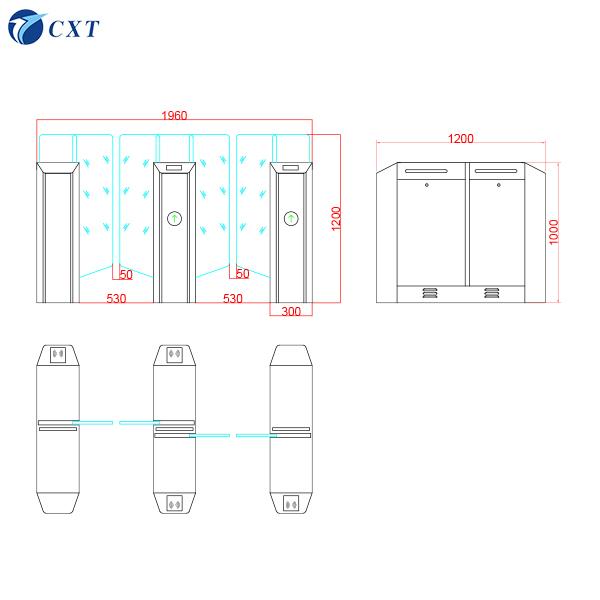 Global best-selling QR code face recognition brushless motor sliding gate 510 2