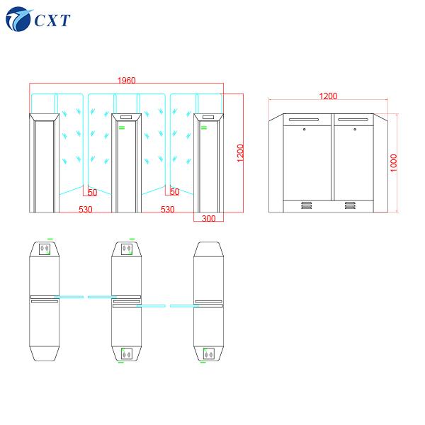 Global best-selling anti-climbing and anti-drilling fully automatic 1.8m face recognition brushless motor sliding gate 510Z 2