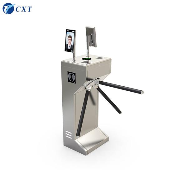 Vertical Tripod Turnstile Gate Stainless Steel With TCP/IP Communication Interface 2