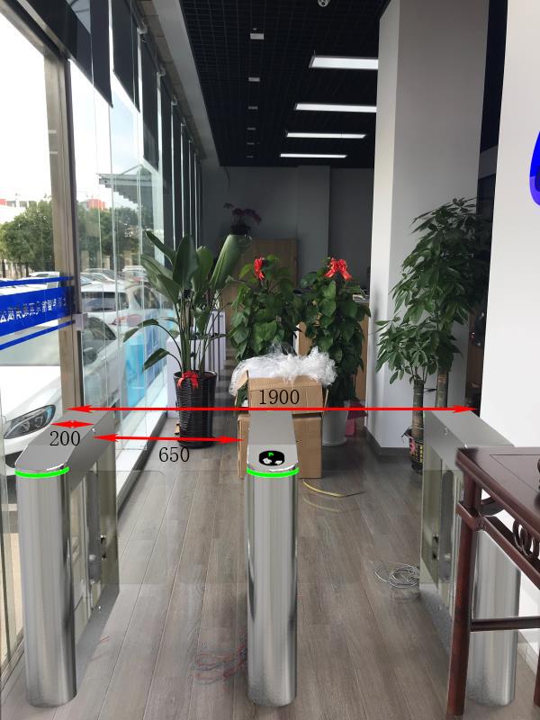 Acrylic Swing Barrier Gate Indoor Automatic With Colored Lights135c 2