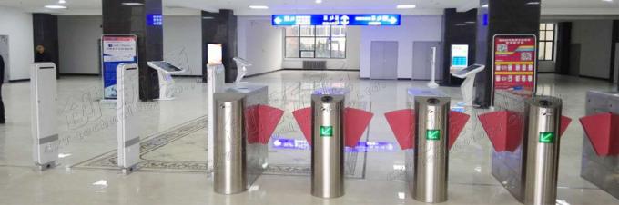 Brushless Motor Flap Barrier Gate Bi Directional For Ticket Station YW120 5