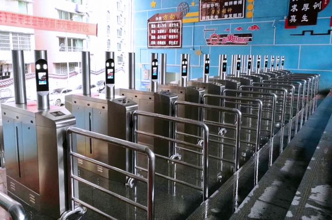 30-40 People/Min Office Security Barrier Gate Retractable Flap Barrier 140X 4
