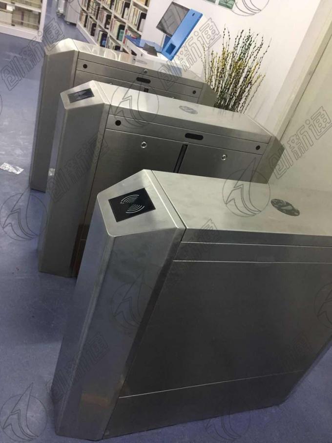 Office 300 People/Min Flap Gate Barrier Automatic Systems Turnstiles YW200 4