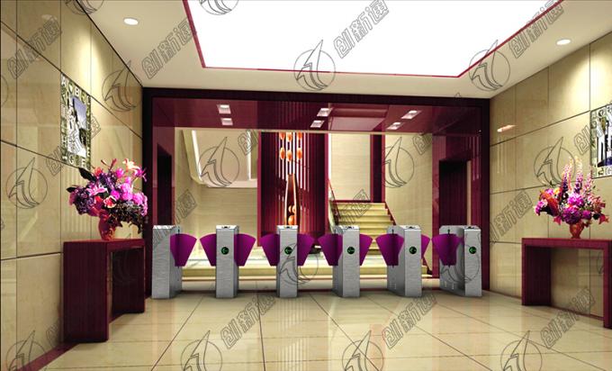 High Speed Flap Barrier Gate RFID Anti Tailing With CE Certification Y120 1