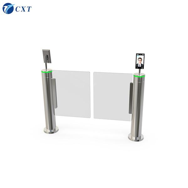 Cylindrical Swinging Access Gates AI Smart For School Hotel Park 140s 0