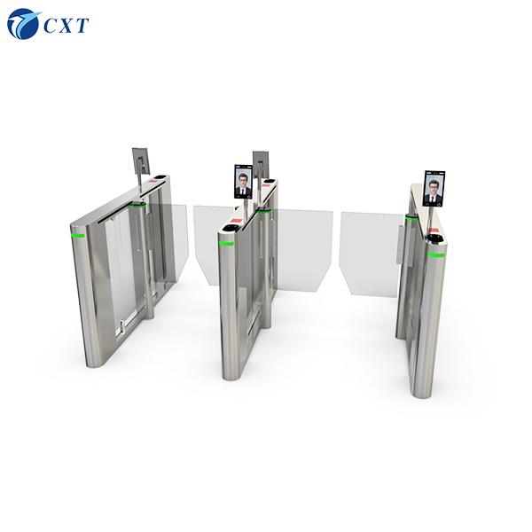 Tourniquets en acier inoxydable intelligents pour hôtels, portillon de tourniquet en verre 114b 1