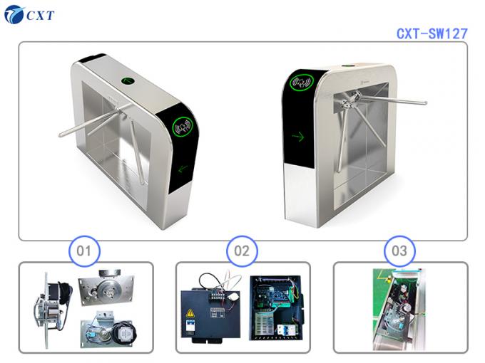 Bi-directional Tripod Turnstile Gate DC Brushless Motor 35p/m Throughput 2
