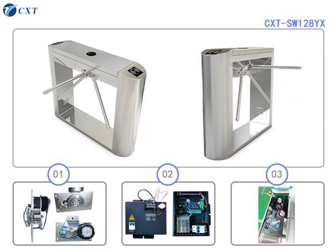 304 Stainless Steel Tripod Turnstile Gate 1200x280x980mm 0